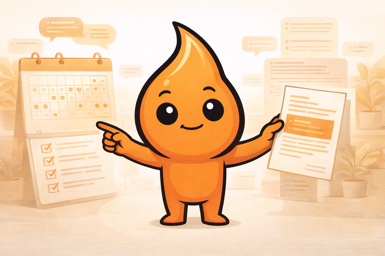 Bóris sustentando rituais e combinados da rotina da equipe