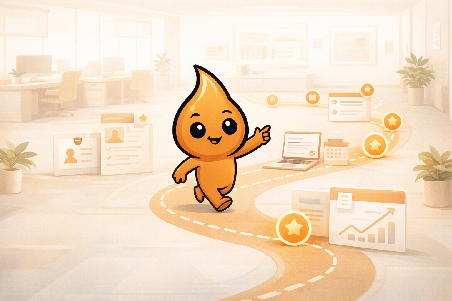 Bóris guiando a trilha dos primeiros 7 dias da equipe